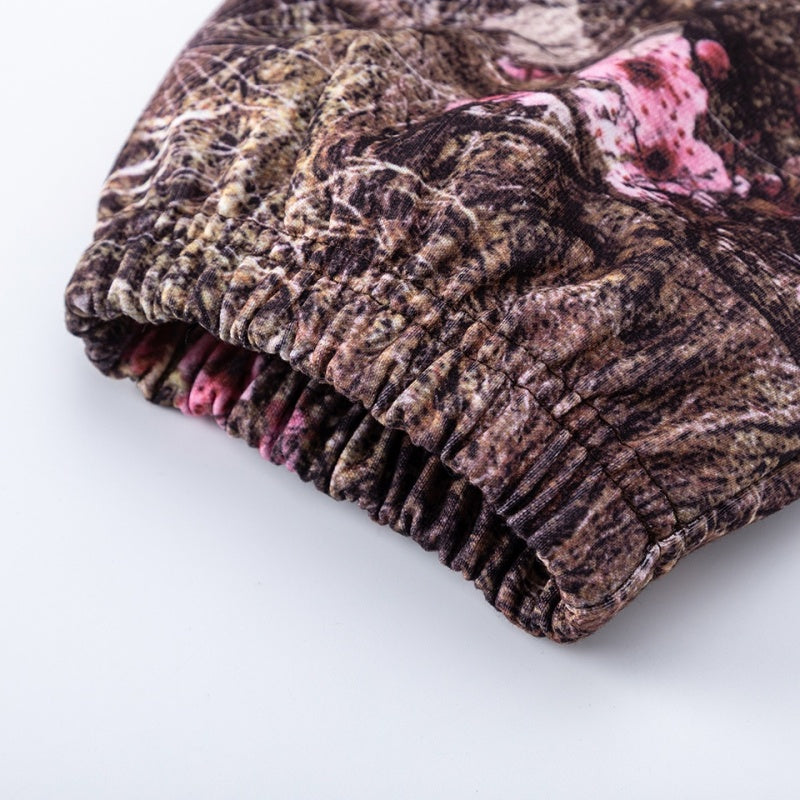 Spiderweb sweatpants High-quality pure cotton for autumn and winter Camouflage