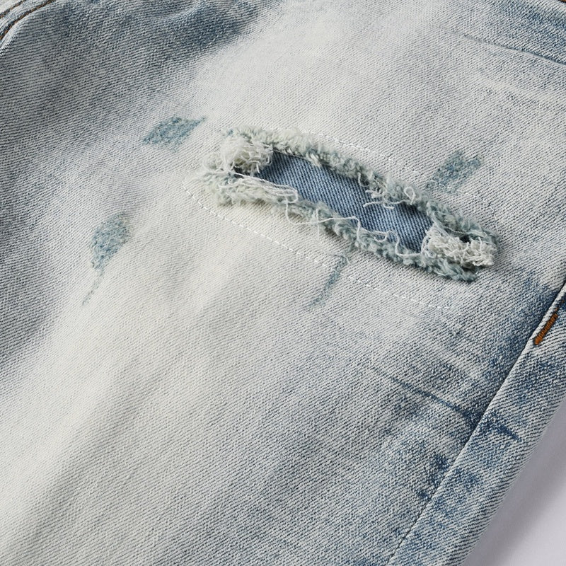 Purple brand Jeans High-quality pure cotton streetwear trousers line