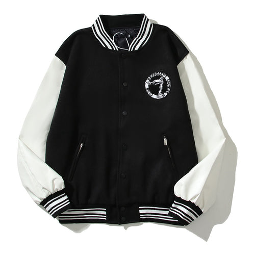 American-style baseball jacket Powered by Represent – Club Logo Embroidery (Vibe Style)