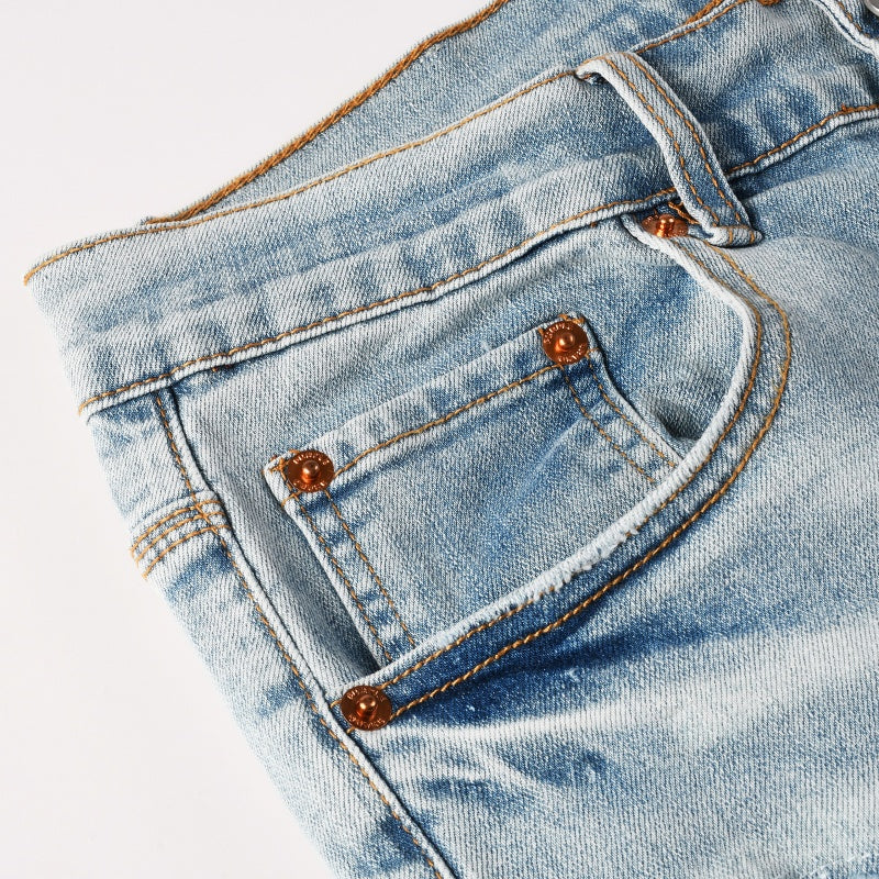 Purple brand Jeans High-quality pure cotton streetwear trousers line