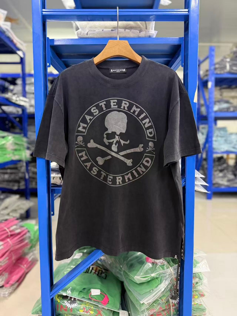 Vintage style washed summer wear T shirt Skull