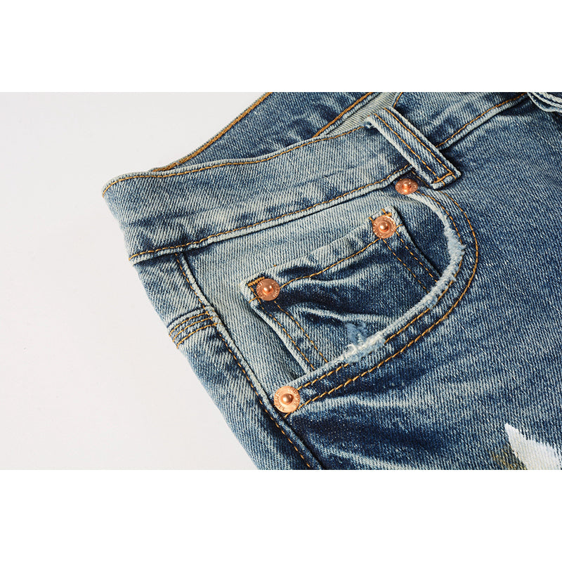 purple brand jeans Pure Cotton High Street Trend