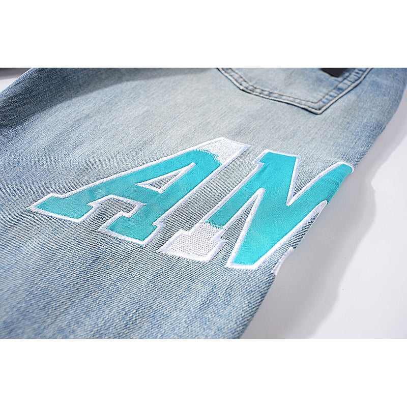 AMIRI Jeans Trendy Fake Ripped Jeans
