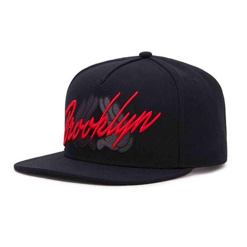 Trendy flat brimmed snapback hatsbrooklyn men's and women's adjustable hat
