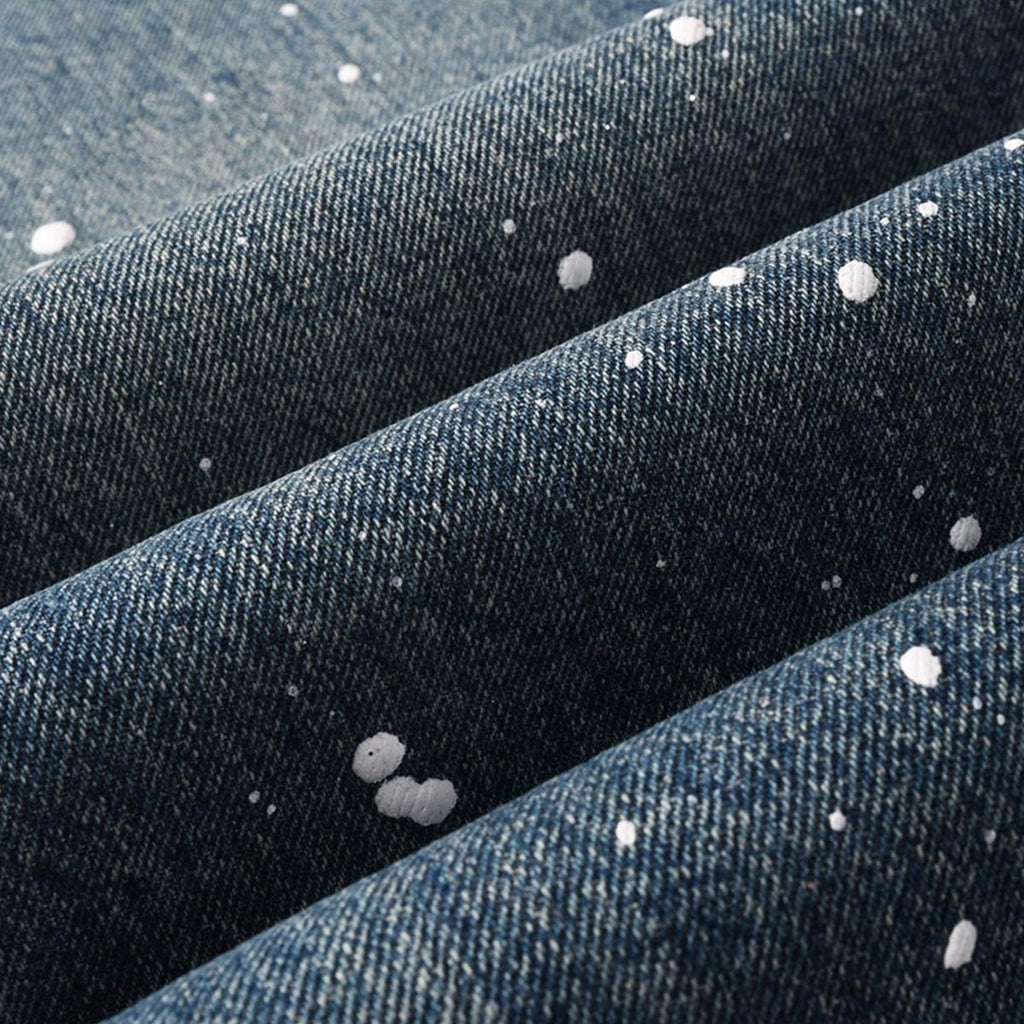 purple brand jeans Rhinestones #9139