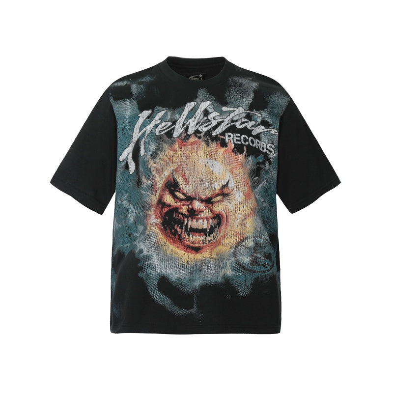 Vintage-style American T-shirt Grunge Fiend Head Rock Motif