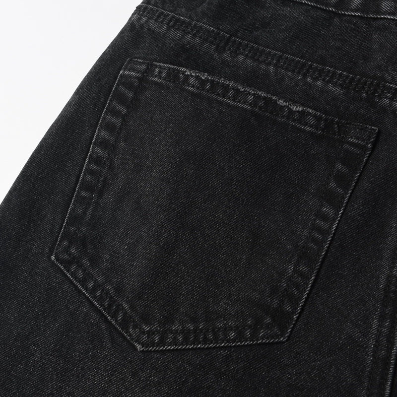Purple brand Jeans High-quality pure cotton streetwear trousers Rhinestone-embellished loose straight-leg trousers