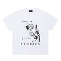 ERD T Shirts Retro Black Ink Portrait Slogan Street Tee
