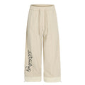 American-style streetwear harem pants Fleece-lined and thickened Sherpa Fleece Cuffed Hem Trousers