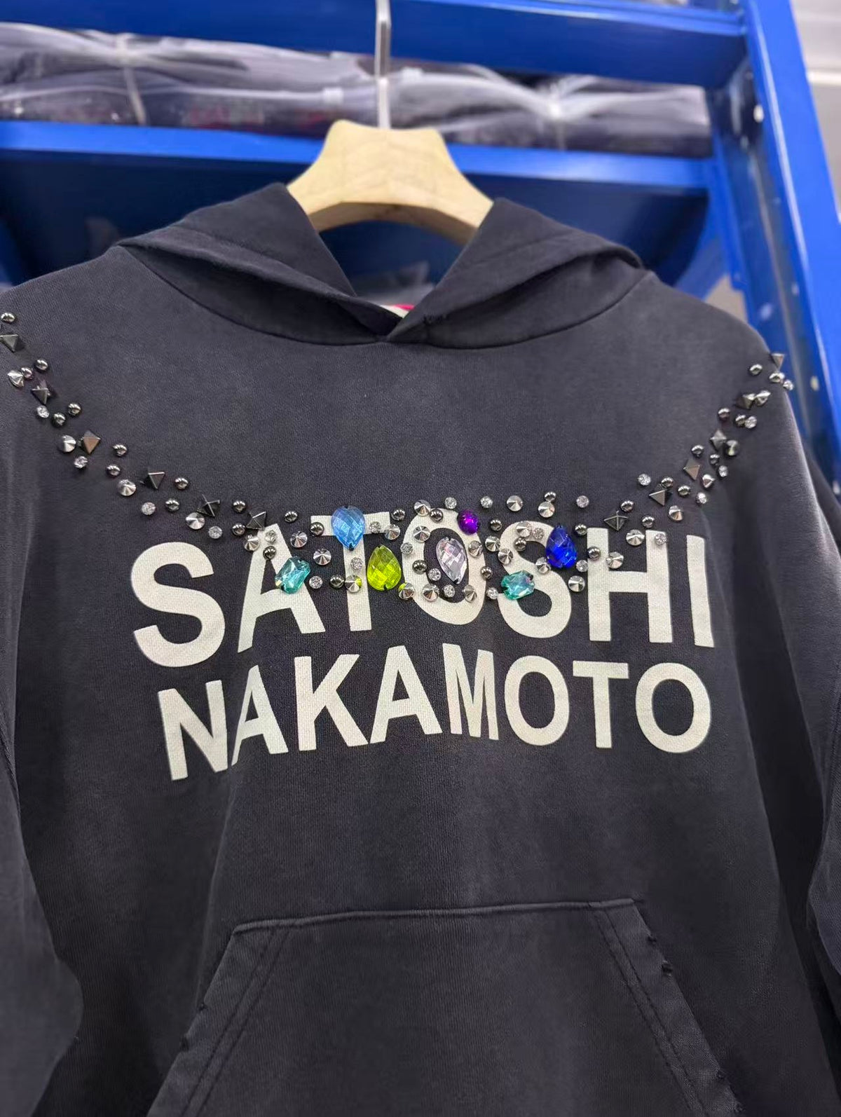 Satoshi Nakamoto hoodie High-quality heavyweight streetwear with a vintage, distressed aesthetic.