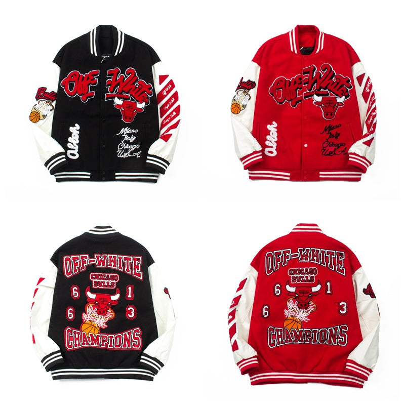 American-style baseball jacket Boys' Retro Embroidered Bomber Jacket (Curry Style) – New 2025 Spring/Autumn Collection