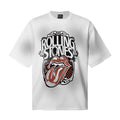 Saint Michael T Shirts Aged Rock and Roll Tongue Emblem Artwork