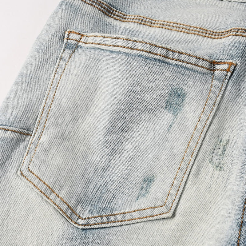 Purple brand Jeans High-quality pure cotton streetwear trousers line