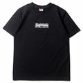 Mens T-shirt Vintage Streetwear brand Supreme paisley Box Logo print