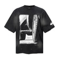 Saint Michael T Shirts Furious 7 Racing Tire Vintage Black Washed Tee Graphic