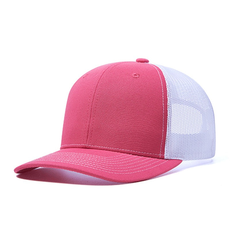 Trendy flat brimmed snapback hatssummer mesh breathable
