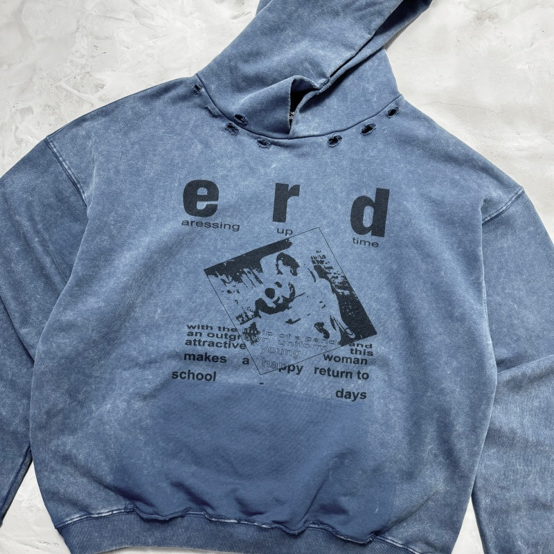 Unisex Vintage Hoodie"Silhouettes of the Past" Limited Edition Hoodie – Custom Heavyweight Fabric
