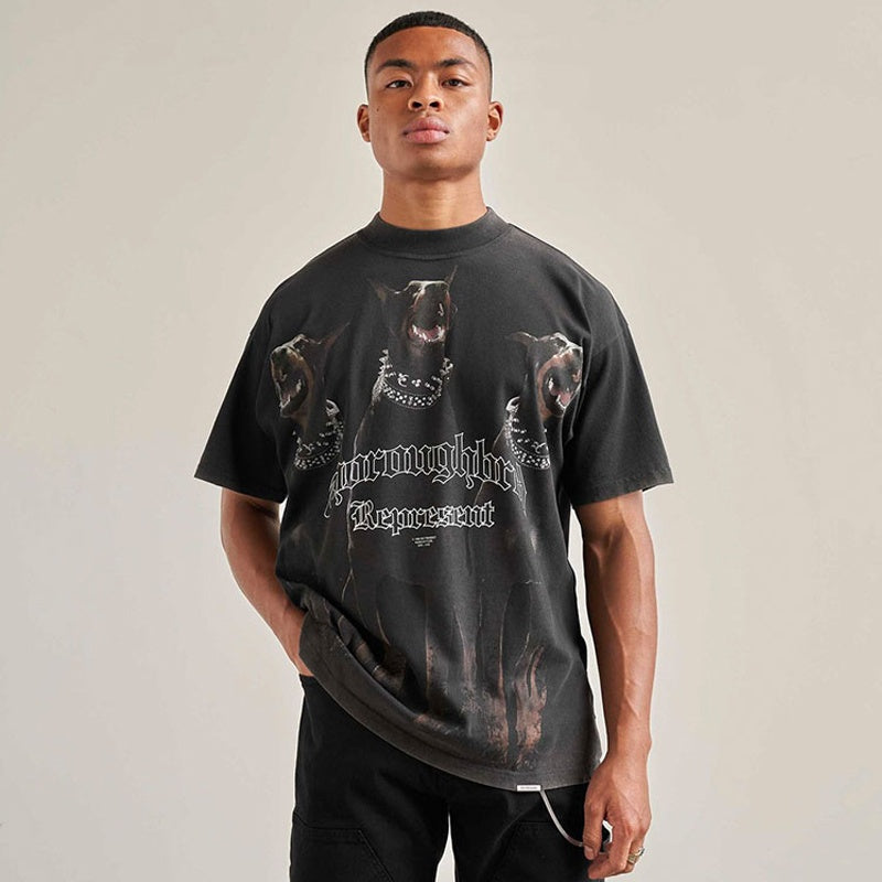 Mens T-shirt Vintage American-style "Hot Shot" Grim Reaper Dunk
