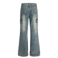 American-style streetwear harem pants Knee Seam Detail Bootcut Trousers