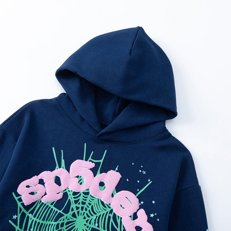 Spiderweb hoodie High-quality pure cotton for autumn and winter