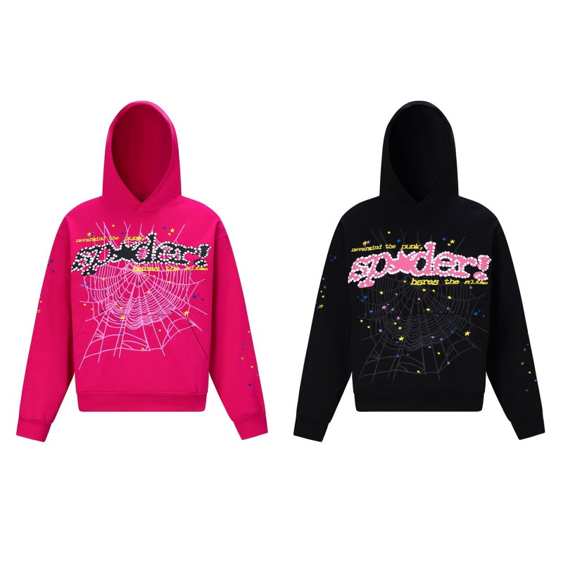 Spiderweb hoodie High-quality pure cotton for autumn and winter