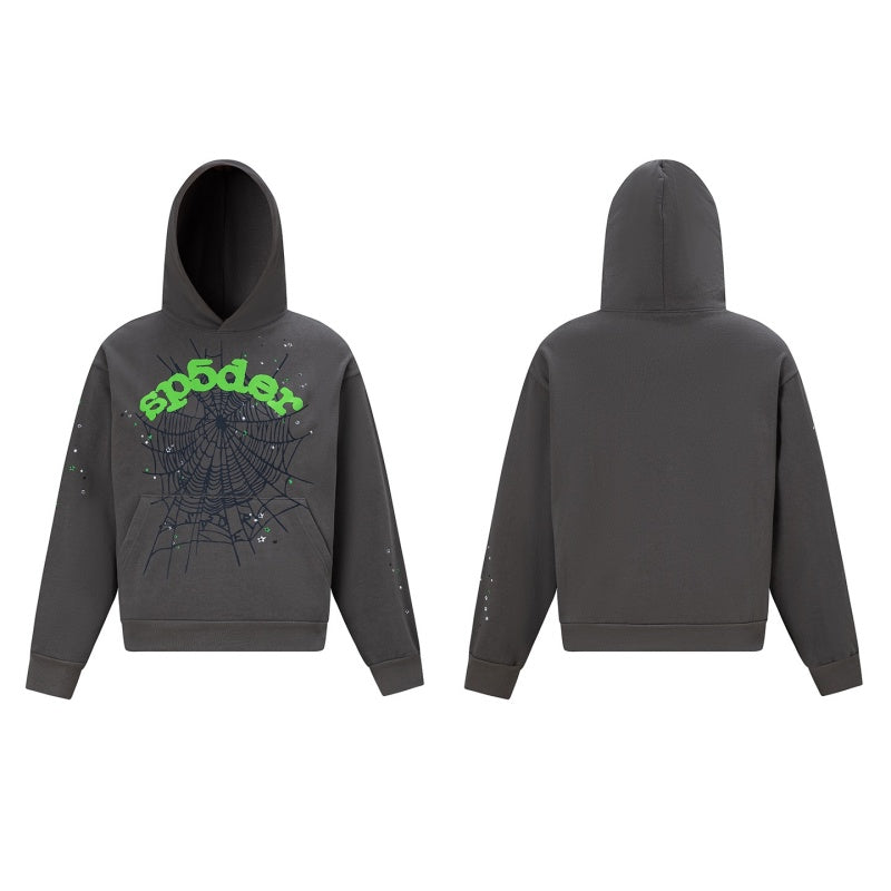 Spiderweb hoodie High-quality pure cotton for autumn and winter