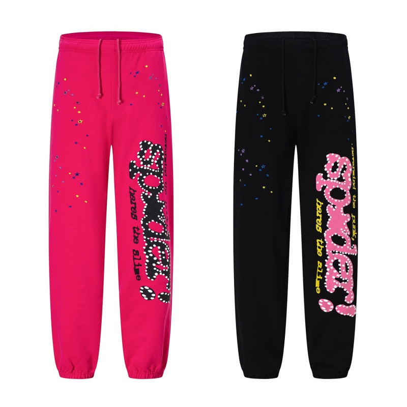 Spiderweb sweatpants High-quality pure cotton for autumn and winter
