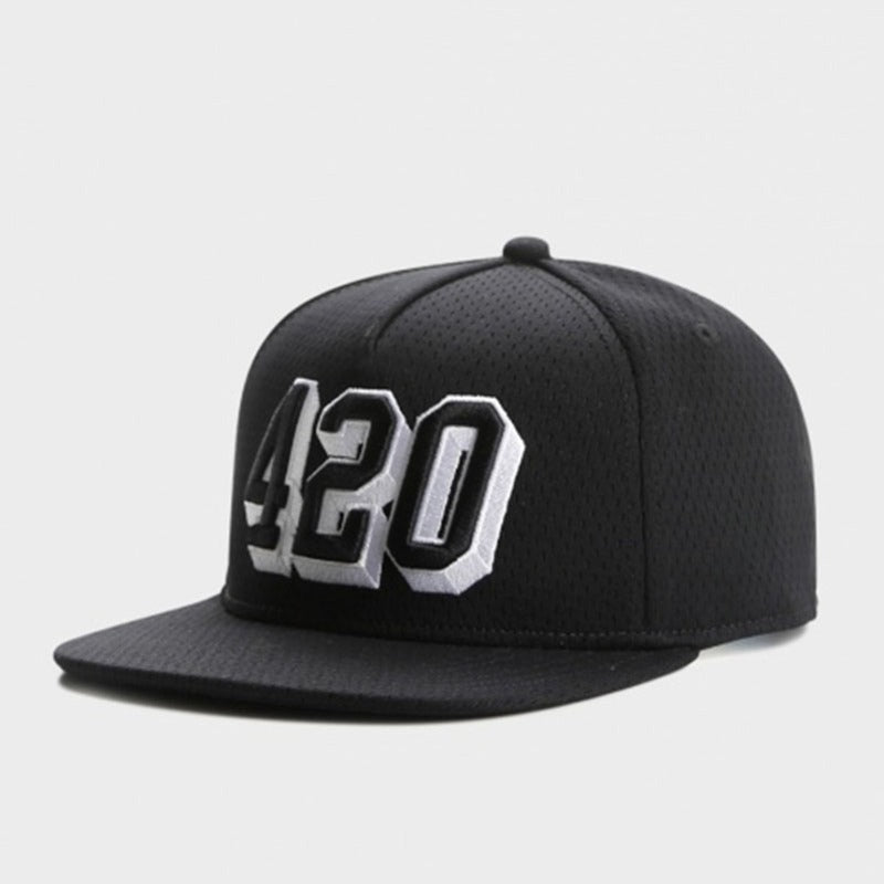 Trendy flat brimmed snapback hatssummer breathable mesh mesh for men and women neutral