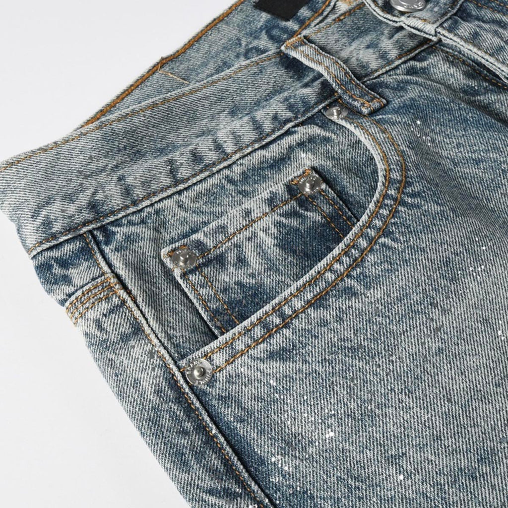 purple brand jeans Rhinestones #101