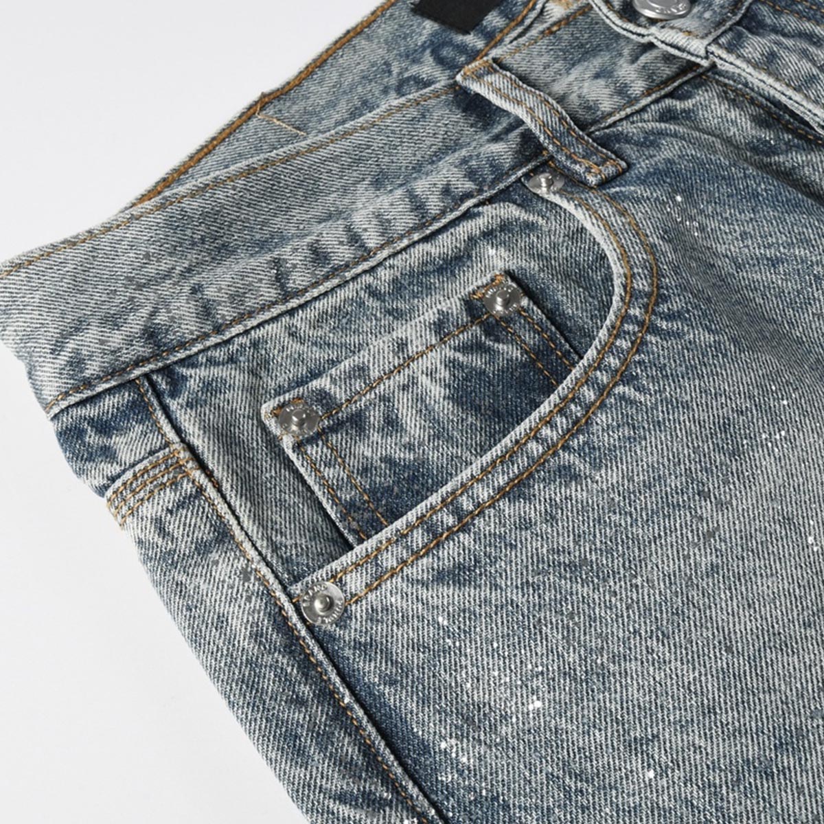 purple brand jeans Rhinestones #101