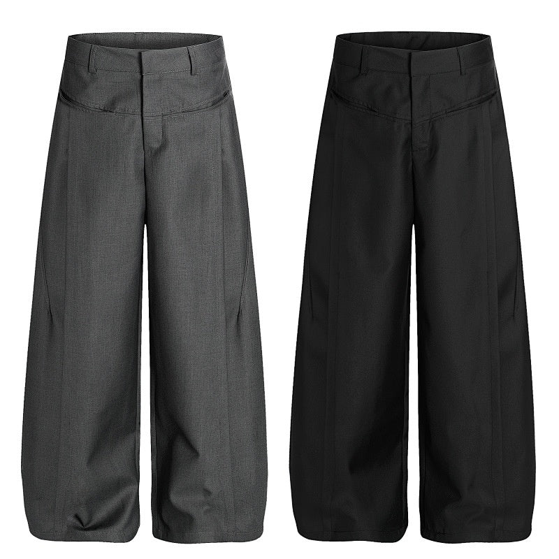 American-style streetwear harem pants Tailored Pleat Front Casual Trousers