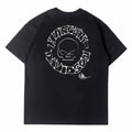 Mens T-shirt Vintage American-style Biker-style Harley hand-painted skull
