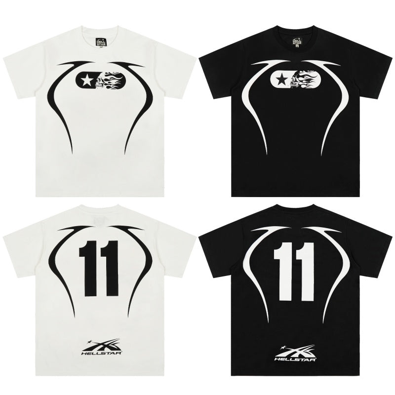 Vintage-style American T-shirt Number 11 Football Jersey Tee