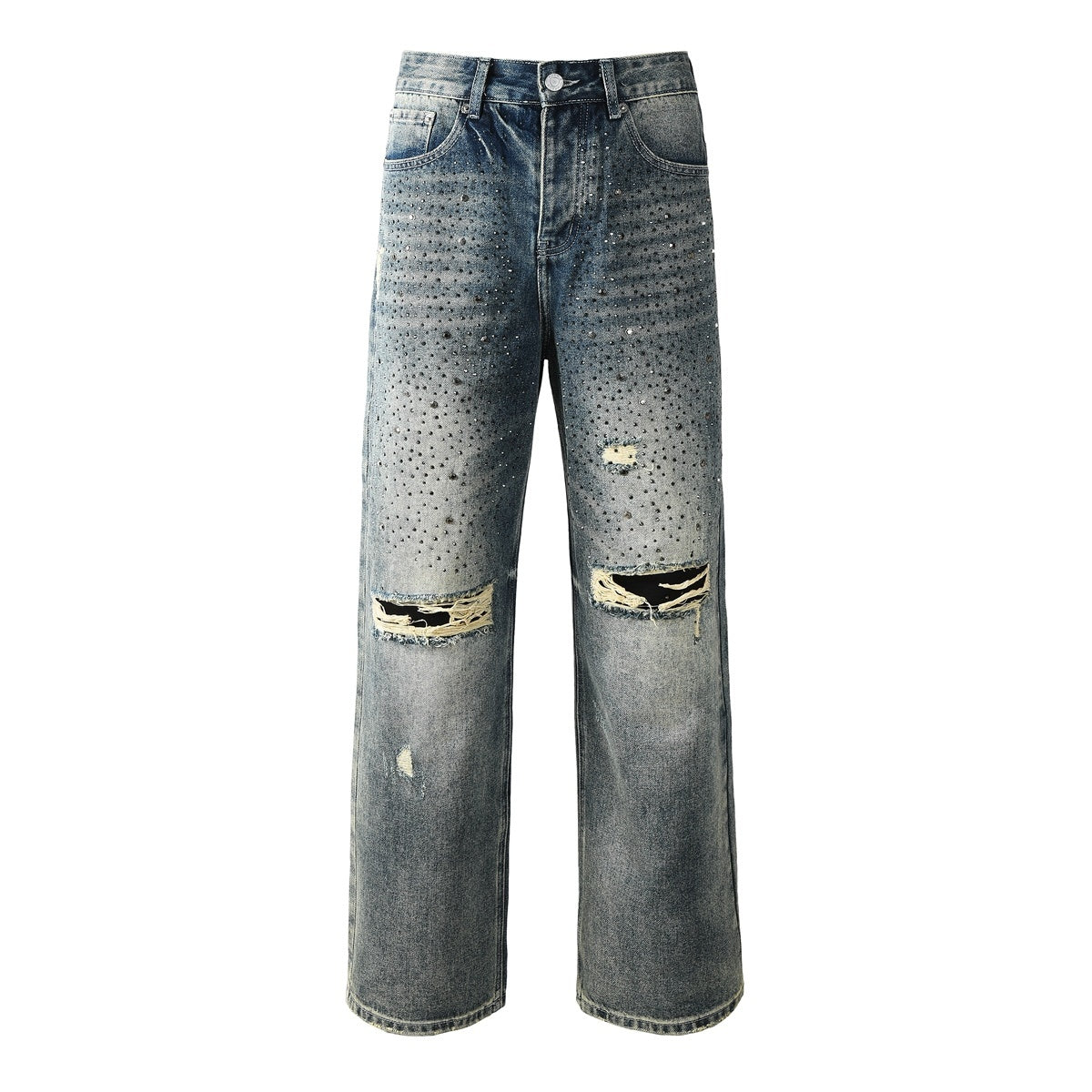 purple brand jeans Rhinestones #9131