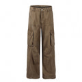 American-style streetwear harem pants Contrast stitch panel seam detail
