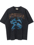 Vintage style washed summer wear T shirt 260G pure cotton high-quality streetwear
