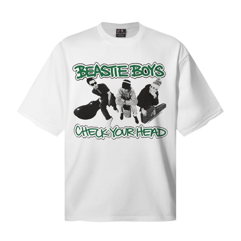 Saint Michael T Shirts Old School Beastie Boys Group Photo Streetwear Artwork