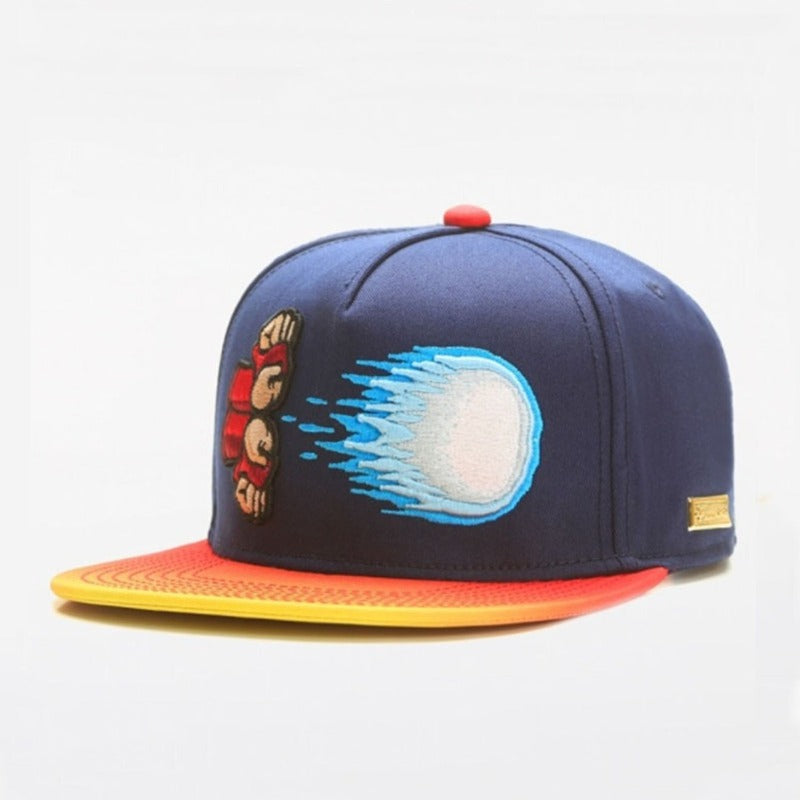 Trendy flat brimmed snapback hats