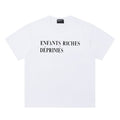 ERD T Shirts Understated Dual Line Typography Street Top