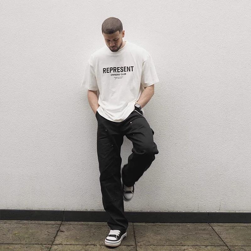 Mens T-shirt Represent basic graphic print
