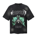 Saint Michael T Shirts Death Metal Style Font With Dual Skull Decor Motif