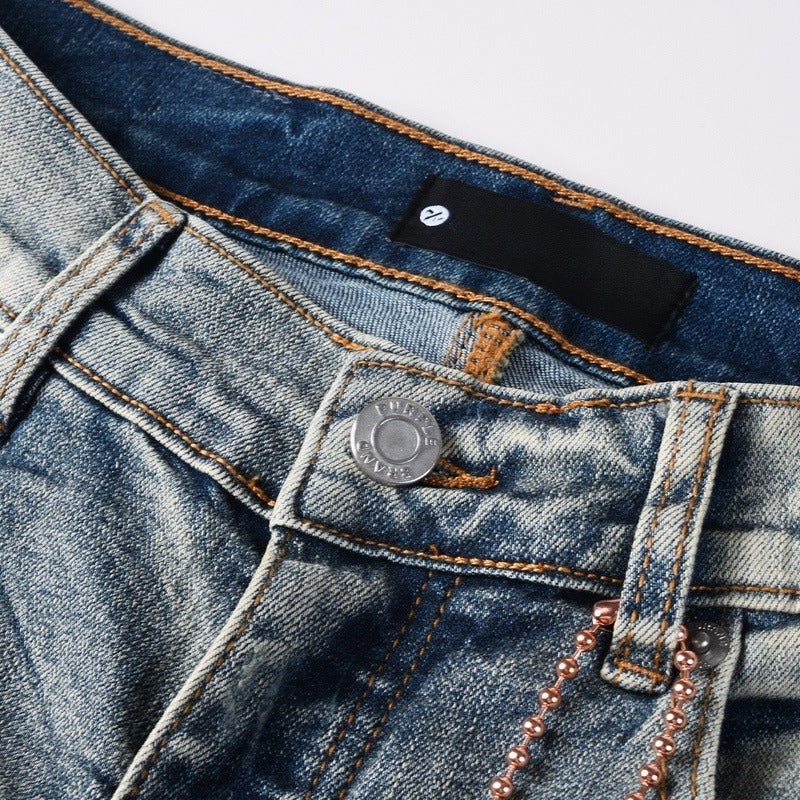 Purple brand Jeans High-quality pure cotton streetwear trousers line