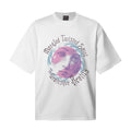 Saint Michael T Shirts White Oversized Mangled Twisted Saint Circular Crying Face Graphic
