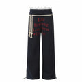 American-style streetwear harem pants Toggle hem adjustable street casual fit