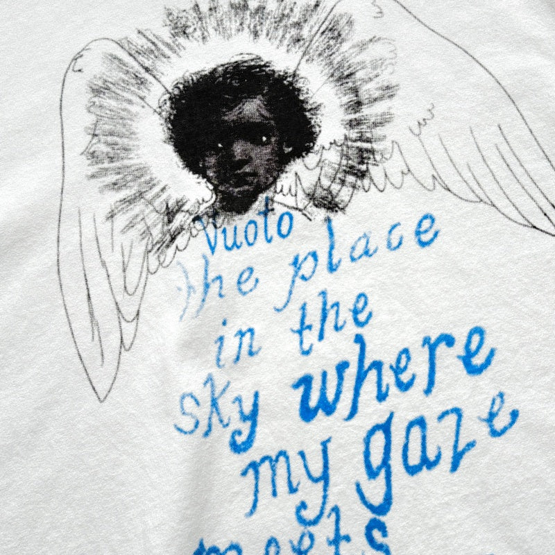 Unisex Vintage T Shirts Saint x Gallery Dept. "Guardian Angel" Collaboration (Limited Edition). Features heavyweight 320g fabric that retains its quality after washing and matches the original specifications. Constructed using vintage-style single-st