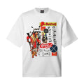 Saint Michael T Shirts Punk Cut Paste Multi-Color Slogan Streetwear Oversized