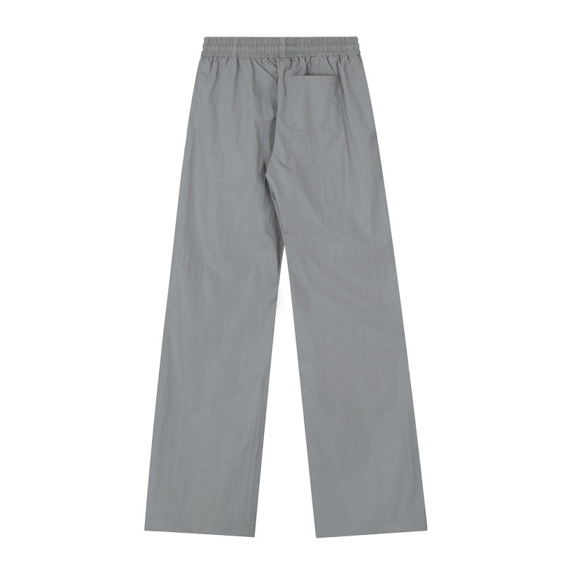 American-style streetwear harem pants Grey Navy Dual-Color Street Sport Bottoms