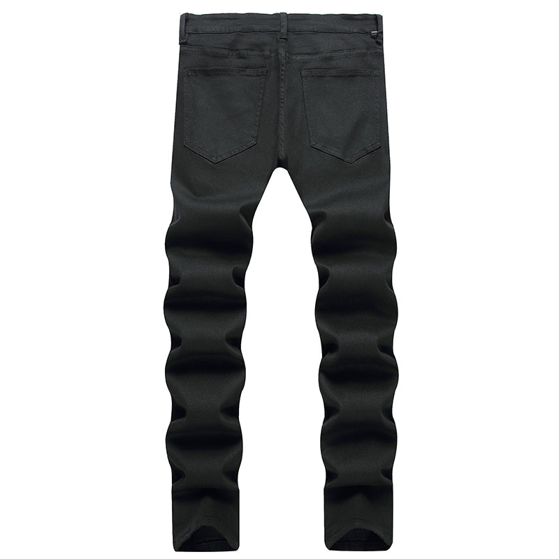 Mens Fashion Jeans pure black 5609# Pure cotton high quality