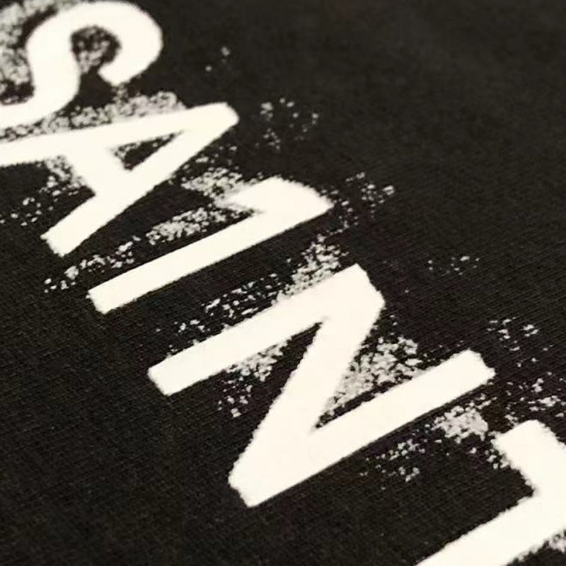 Saint Michael T Shirts Offset Printed SA1NT Minimal Typography