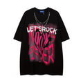 Unisex vintage T-shirts uppercase letter